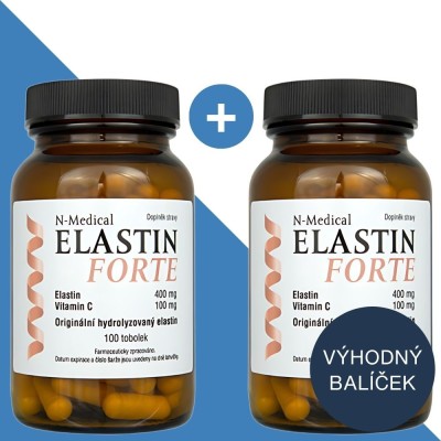 Elastin N-Medical FORTE ve výhodném balení 2x100 tobolek | N-Medical