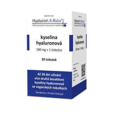 Hyaluron N-Medical 100% čistá kyselina hyaluronová 30 tobolek