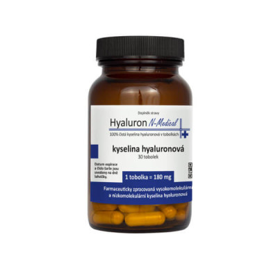 Hyaluron N-Medical 100% čistá kyselina hyaluronová 30 tobolek