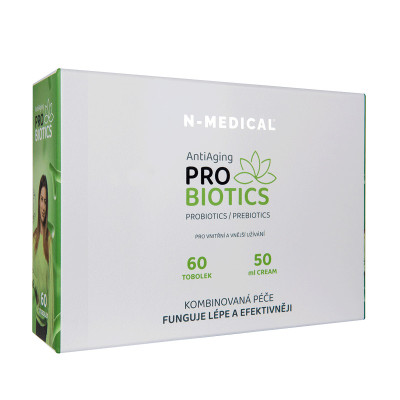 Antiaging Probiotics COMBO N-Medical 60 tobolek + krém 50 ml