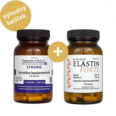 Zvýhodněná sada Hyaluron N-Medical STRONG + Elastin FORTE