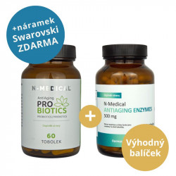 Zvýhodněná sada  N-Medical Antiaging Probiotics + Antiaging Enzymes