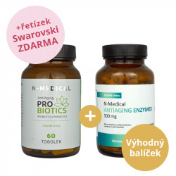 Zvýhodněná sada  N-Medical Antiaging Probiotics + Antiaging Enzymes