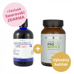 Zvýhodněná sada Hyaluron N-Medical URO neo + Antiaging probiotics tobolky