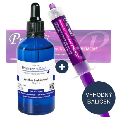 N-Medical 100% kyselina hyaluronová + PREMEDI - zvýhodněná sada 2 ks
