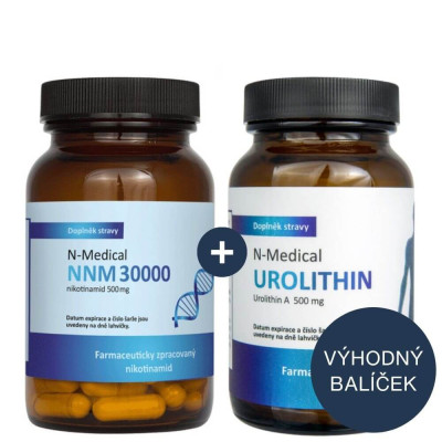 N-Medical NNM a UROLITHIN - zvýhodněná sada 2 ks pro zvýšení energie