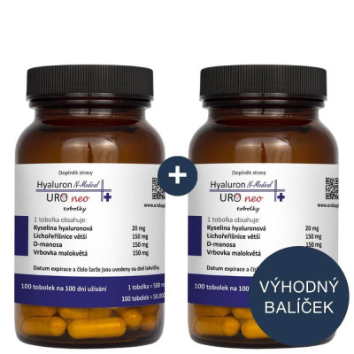 Hyaluron N-Medical URO neo 2×100 tbl - balení na 6 měsíců | N-Medical