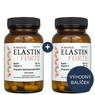 Elastin N-Medical FORTE ve výhodném balení 2x100 tobolek | N-Medical