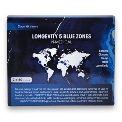LONGEVITY 5 Blue zones N-Medical | Esence dlouhověkosti